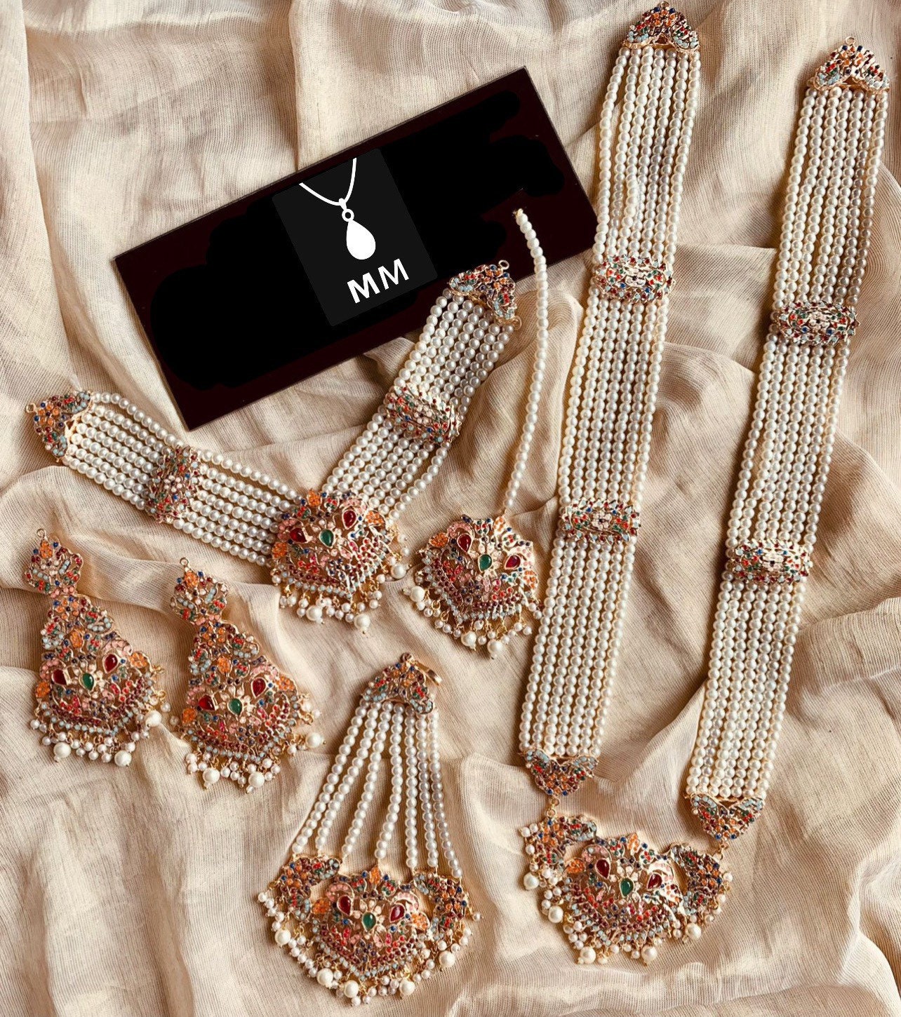 Traditional Hyderabadi style jewellery set