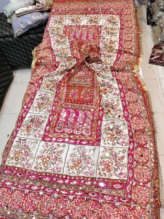 Indian Pakistani mirror work dupatta