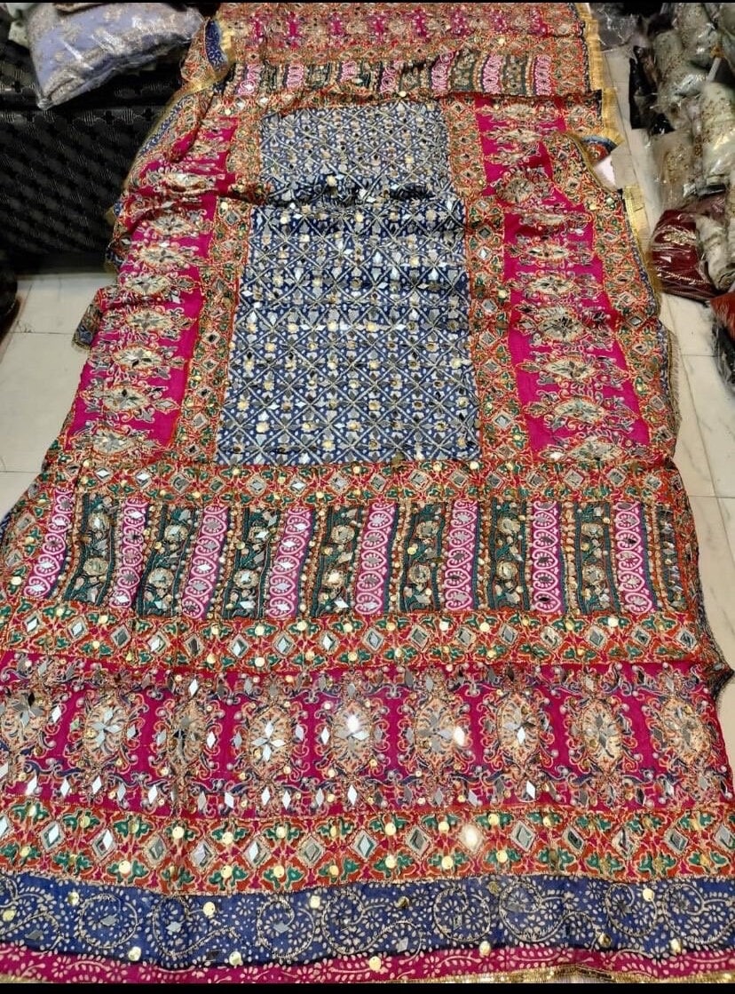 Indian Pakistani mirror work dupatta