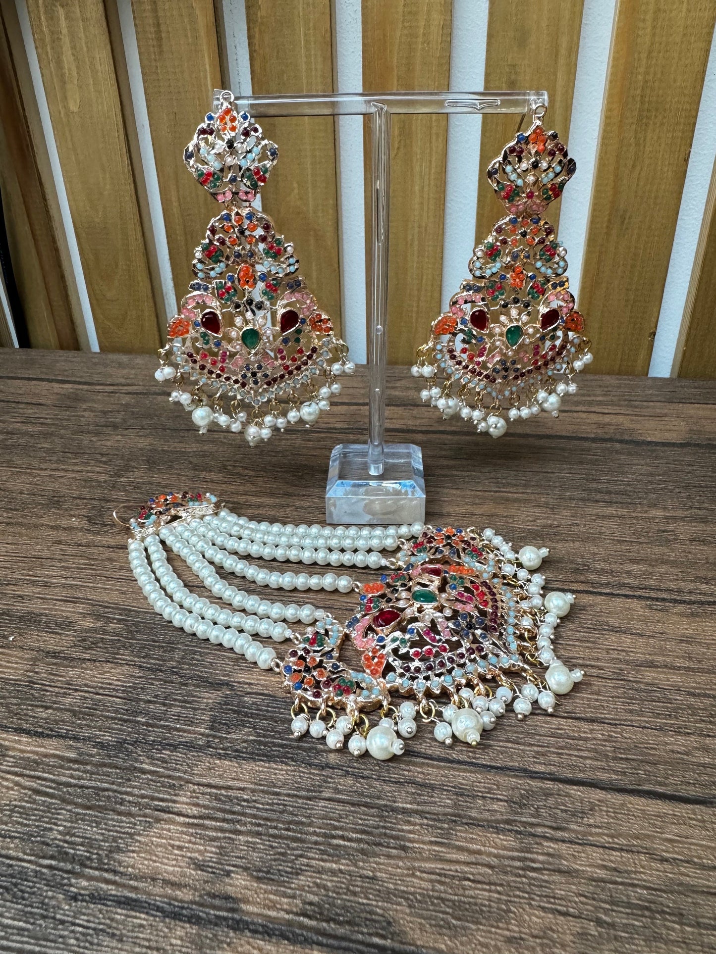 Traditional Hyderabadi style jewellery set